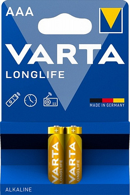 Батарейка Varta Longlife AAA (R03, 286) 2 шт. (4103101412) 