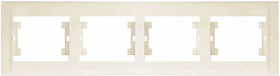 Рамка четырехместная Makel Defne горизонтальная кремовый 42010704