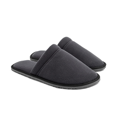 Тапки домашние Twins флис закрытые р.40/41 темно-серый