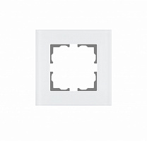 Рамка одномісна HausMark Stelo універсальна білий матовий 501-5340-146
