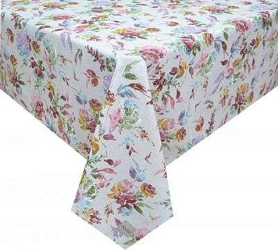 Скатерть ORO Роза цветная 136x136 см La Nuit 
