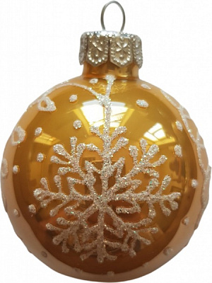 Куля Юріта 60 мм Орнамент жовтий