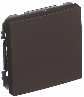 Вимикач прохідний одноклавішний Siemens Style без підсвітки шоколад 5TG72705CH00