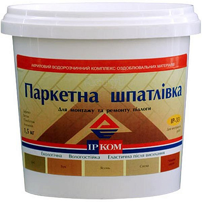 Шпаклевка паркетная ИР-33 Ircom Decor ясень 1500 г