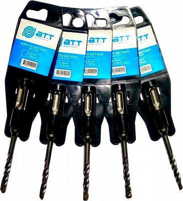 Набор буров A.T.T. SDS-plus 6x110 мм 5 шт. 0884050