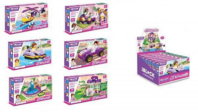 Конструктор Iblock Девочки, 6 видов в ассортименте PL-920-26