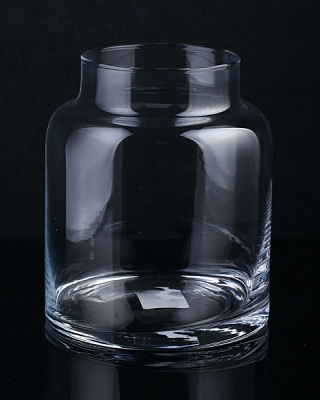 Ваза стеклянная прозрачная Банка 17x20 см