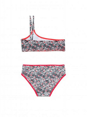 Купальник для дівчаток Conte-Kids E Zebra р.140 /68 см червоний