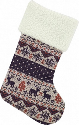 Декорація новорічна SHENZHEN NANSING SCIENCE чобіток різдвяний сніжинка олень 46 см