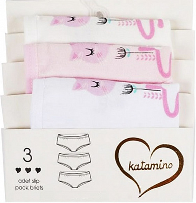 Набір трусів для дівчинки K128082 3 шт. р.110-116 різнокольоровий