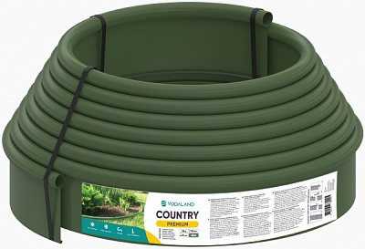 Декоративний бордюр Vodaland Country Premium H110 оливковий 10 м