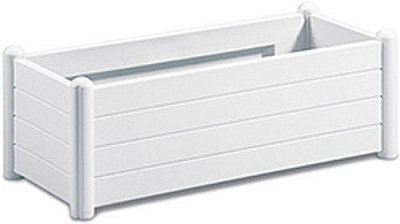 Вазон пластиковый Stefanplast Italia прямоугольный 80л белый (80024) 