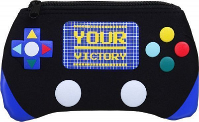 Пенал шкільний Ігрова приставка 19,5х10 см різнокольоровий