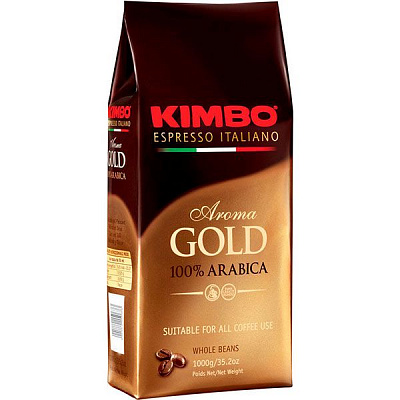 Кофе в зернах Kimbo Aroma Gold 1 кг 8002200102180 