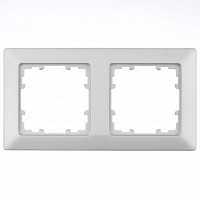 Рамка двомісна Siemens Line алюміній 5TG25523