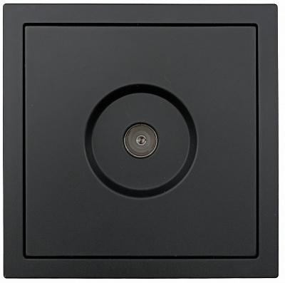 Механізм розетки TV прохідна HausMark Juna IP20 чорний матовий 7041-1788U2-129