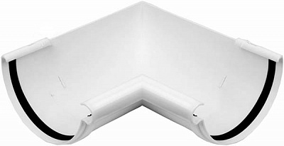 Кут внутрішній Giza 90° 120 мм білий