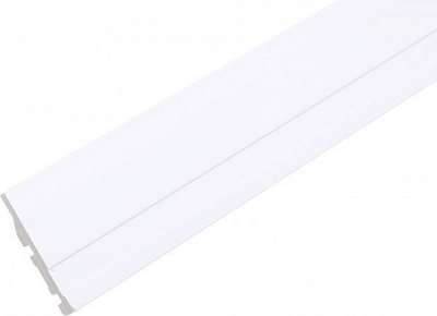 Плінтус білий King Floor JC887-W1 білий 2000x70x15 мм