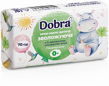 Мыло детское Dobra Увлажняющее с D-пантенолом и экстрактом алоэ 70 г