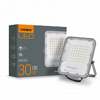 Прожектор Videx LED Premium F2 день-ніч 30 Вт IP65 сірий 26171 