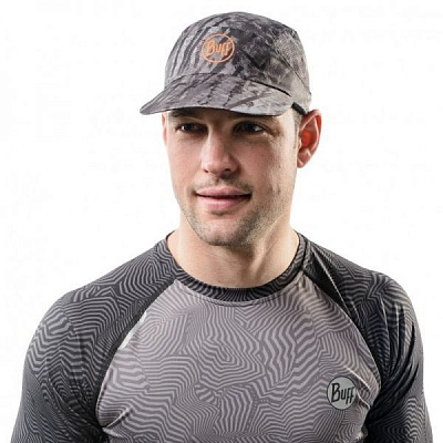 Кепка BUFF Pack Run Cap r-city jungle grey Pack run Cap OS серый