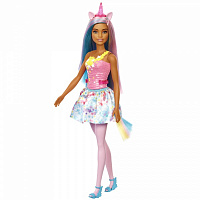Кукла Barbie единорог в светло-розовом стиле серии Дримтопия Barbie HGR21