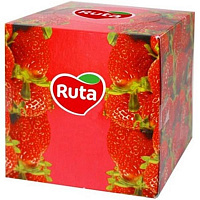 Салфетки гигиенические в коробке Ruta Палитра куб 80 шт.