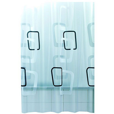 Штора для душа BACCHETTA QUADRI nero