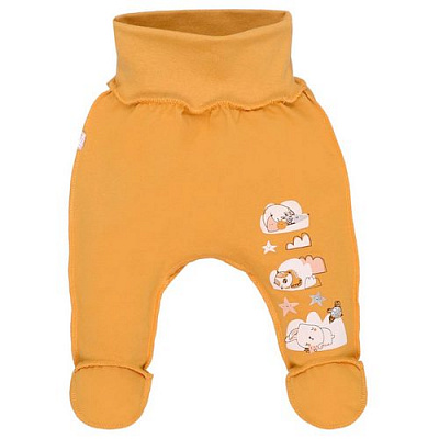 Повзунки дитячі Татошка р.68 гірчичний із малюнком 0302307ндз