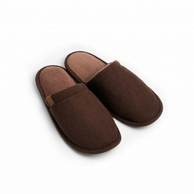 Капці домашні Twins вельвет 15842 р.40/41 коричневий