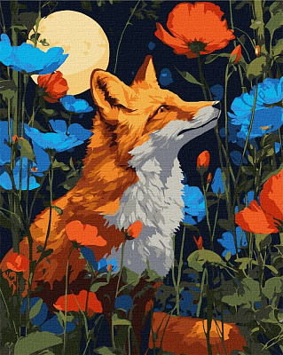 Картина за номерами Квіти під лапами ©art_selena_ua 40х50 см Ideyka