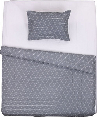 Комплект постільної білизни Rhombus 1,5 сірий UP! (Underprice)