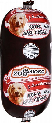 Корм Zooлюкс с говядиной 450 г