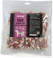 Ласощі AnimAll Snack м'ясо качки на кальцієвій кістці 500 г