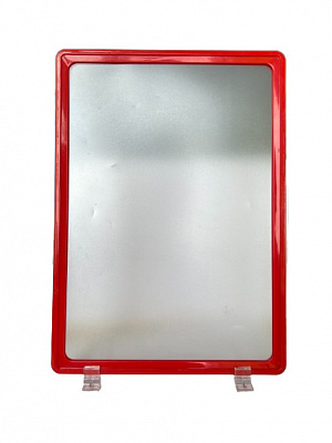 Комплект рамка А4 красная с протектором и держателем под углом 75° 3 шт. 