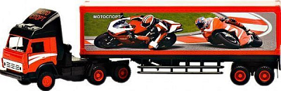 Автомодель Технопарк 1:43 КамАЗ-фура авторалі CT10-108-7/2