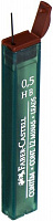 Набор грифелей 0,5 мм НВ 4 шт черный 18509 Faber-Castell