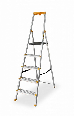 Лестница-стремянка Drabest PRO MAX 5 (DR-AL-D5-MAX) с органайзером