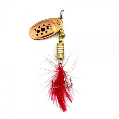 Блесна 5,5 г вращающаяся Bee SP051 6,5 см медь