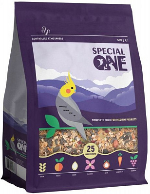 Корм SPECIAL ONE для середніх папуг 500 г PR242123
