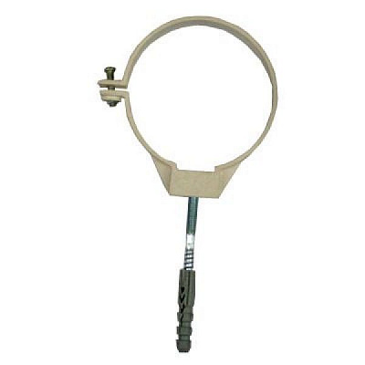 Хомут труби 100 мм білий