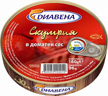 Консерва ТМ Diavena Стейки из скумбрии в томатном соусе 160 г