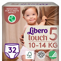 Підгузки-трусики Libero Touch 5 10-14 кг 32 шт. 7322541739571