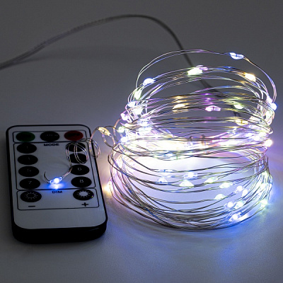 Декоративная гирлянда Altalusse (INL-2104U-100 Multicolor) встроенный светодиод (LED) 100 ламп 10 м 