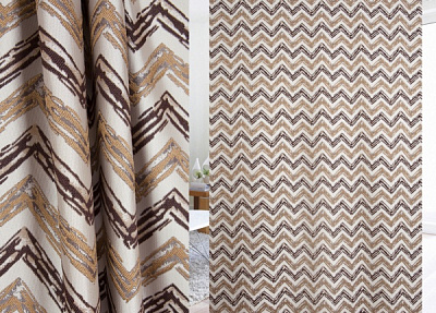 Штора JL 19173-105 200х270 см темно-коричневая ТД Текстиль