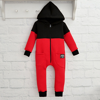 Ромпер унисекс Blanka Комби р.86 красный 110038 