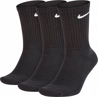 Носки Nike NIKE EVERYDAY CUSHIONED 3P SX7664-010 р.39-42 черный