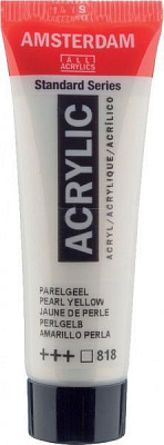 Краска акриловая желтый перламутровый 818 20 мл Amsterdam Standart Royal Talens