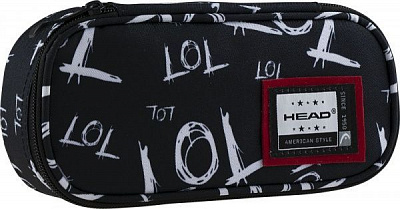 Пенал школьный HD-509 Head черный