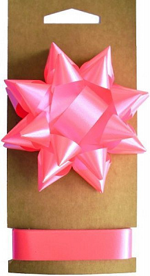 Лента для упаковки бантик и лента 1537 2 см 2 м розовый 